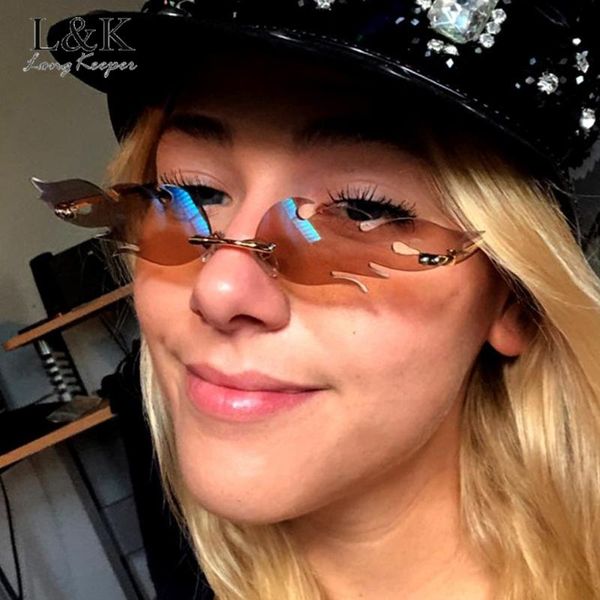 longkeeper vintage fire flame sunglasses women rimless wave sun glasses uv400 luxury trending narrow eyewear shades oculos, White;black
longkeeper vintage fire flame sunglasses women rimless wave sun glasses uv400 luxury trending narrow eyewear shades oculos, White;black