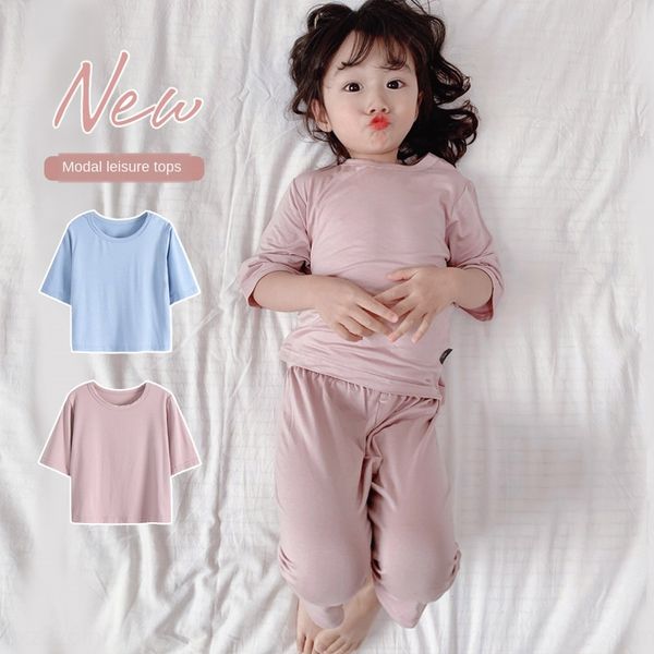 children modal home clothes baby air conditioning pajamas pajamas thin seven-sleeve boys and girls air conditioning home clothes set
children modal home clothes baby air conditioning pajamas pajamas thin seven-sleeve boys and girls air conditioning home clothes set