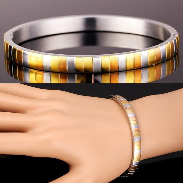gold/rose gold two-tone gold plated stainless steel jewelry for women or men 2015 new fashion bangle, Black
gold/rose gold two-tone gold plated stainless steel jewelry for women or men 2015 new fashion bangle, Black