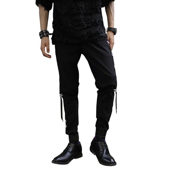 2020 spring trousers men's trend tied feet sports leisure small feet slim students nine-point pants, Black
2020 spring trousers men's trend tied feet sports leisure small feet slim students nine-point pants, Black