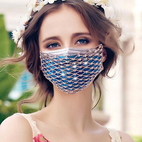 rhinestone mask women diamond crytal decoration jewelry facemask fashion glitter mesh net party show mouth mask for wedding, Slivery;golden
rhinestone mask women diamond crytal decoration jewelry facemask fashion glitter mesh net party show mouth mask for wedding, Slivery;golden