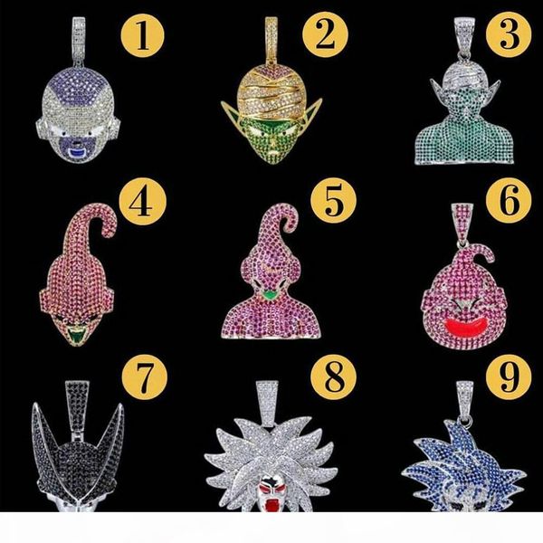 14k gold iced out hip hop anime dragon ball bic devil majin buu character broly gokan kid buu men necklaces, Silver
14k gold iced out hip hop anime dragon ball bic devil majin buu character broly gokan kid buu men necklaces, Silver