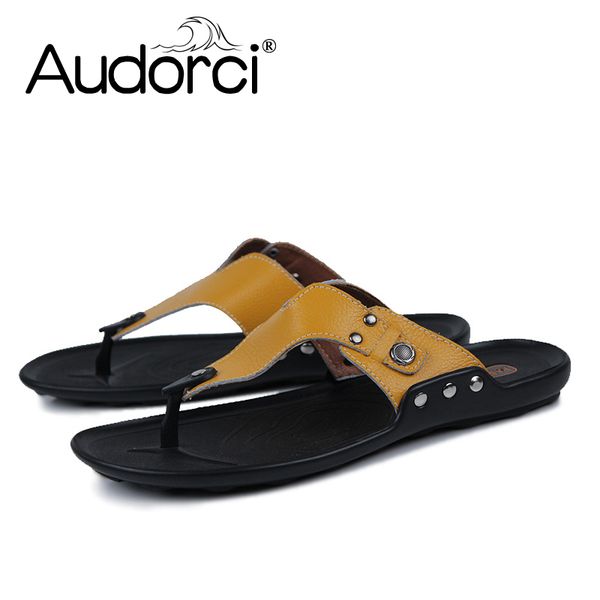 audorci summer slippers men hollow out breathable beach flip flop genuine leather sandals size 38-45, Black
audorci summer slippers men hollow out breathable beach flip flop genuine leather sandals size 38-45, Black