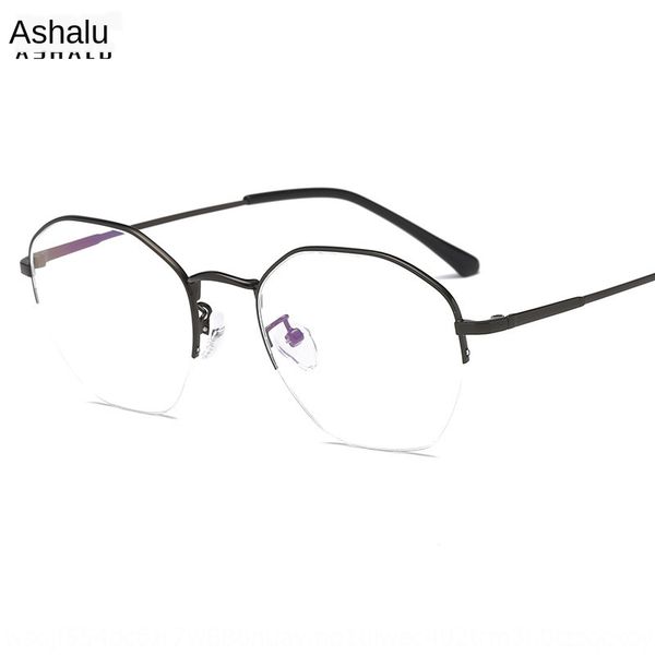 new metal polygon frame myopia artistic myopia glasses men's and women's fashion glasses frame, Silver
new metal polygon frame myopia artistic myopia glasses men's and women's fashion glasses frame, Silver