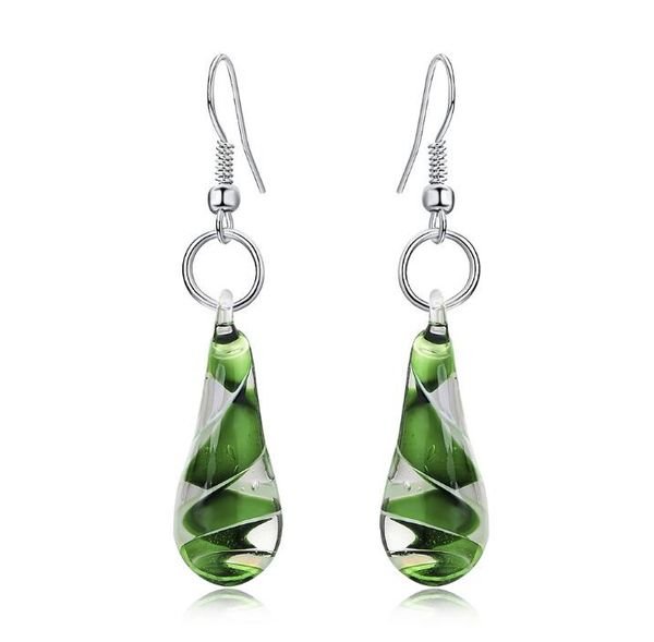 earrings murano inspired spiral inner flower glass drop drop earrings cool lady earrings wy1401, Silver
earrings murano inspired spiral inner flower glass drop drop earrings cool lady earrings wy1401, Silver