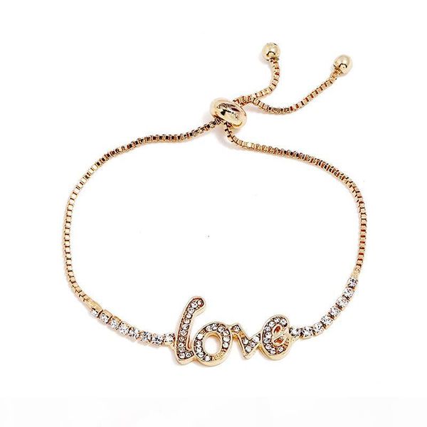 gold fashion adjustable jewelry women's simple english letters love bracelet factory direct sales yiwu small accessories wholesale, Golden;silver
gold fashion adjustable jewelry women's simple english letters love bracelet factory direct sales yiwu small accessories wholesale, Golden;silver