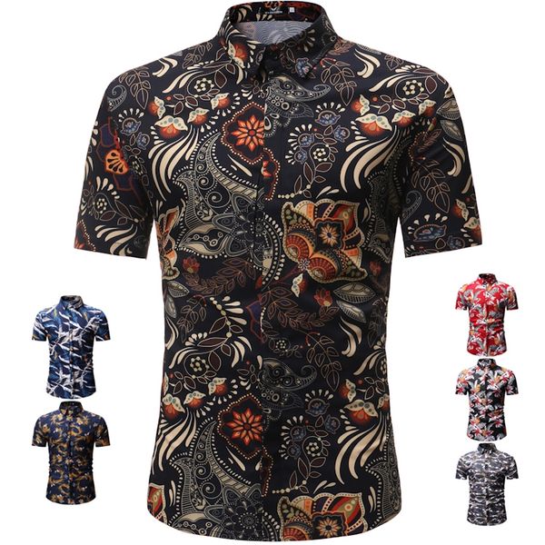 ready stock 6 colors summer and autumn mens new printed baju lelaki fashion casual short sleeve floral shirts, White;black
ready stock 6 colors summer and autumn mens new printed baju lelaki fashion casual short sleeve floral shirts, White;black