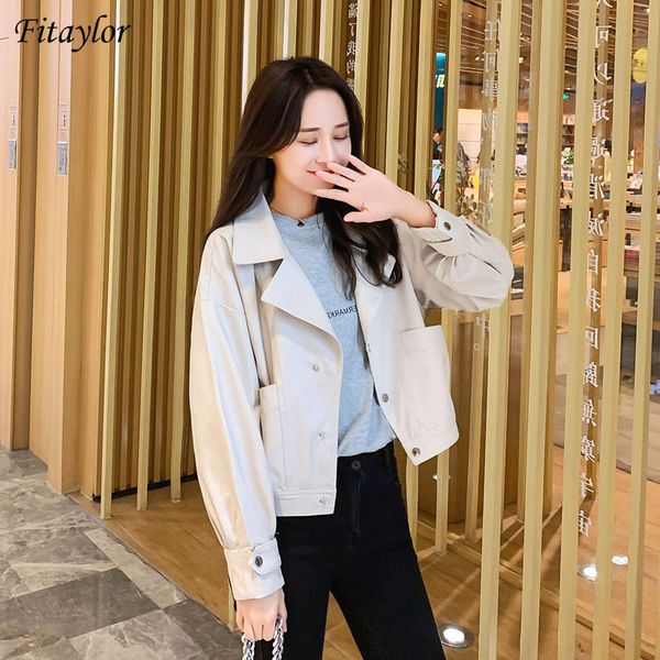 fitaylor new autumn women yellow short pu faux leather jacket streetwear batwing sleeve loose turn down collar coat outwear, Black
fitaylor new autumn women yellow short pu faux leather jacket streetwear batwing sleeve loose turn down collar coat outwear, Black