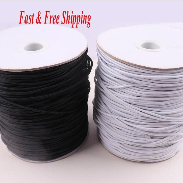 elastic band sewing 2mm black/white color elastic cord rope sewing crafts diy mask bedspread cuff fast and ing
elastic band sewing 2mm black/white color elastic cord rope sewing crafts diy mask bedspread cuff fast and ing