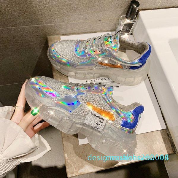 laser dad shoes female new dazzle color crystal platform ins tide smart smoked shoes web celebrity jelly casual women shoes c14, Black
laser dad shoes female new dazzle color crystal platform ins tide smart smoked shoes web celebrity jelly casual women shoes c14, Black