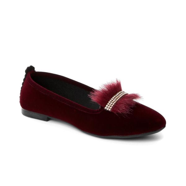 john may women's nd-jmy01 house babettes hairy burgundy, Black