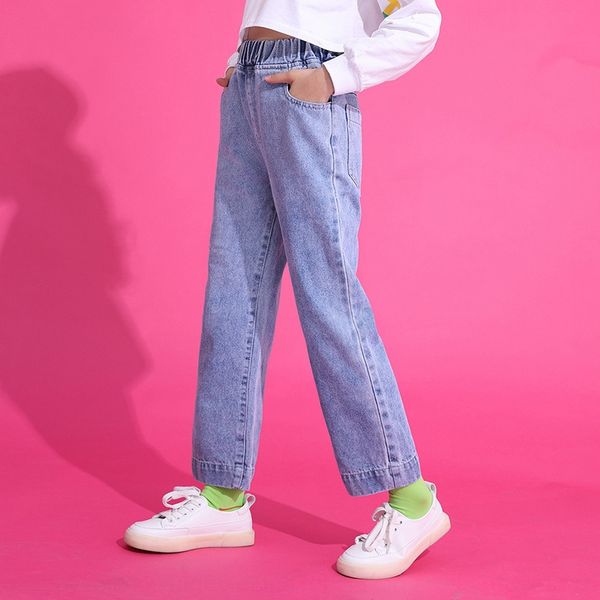 girls 2020 new jeans medium and large children's stretch foreign style jeans wide leg wide leg pants straight pants, Blue
girls 2020 new jeans medium and large children's stretch foreign style jeans wide leg wide leg pants straight pants, Blue
