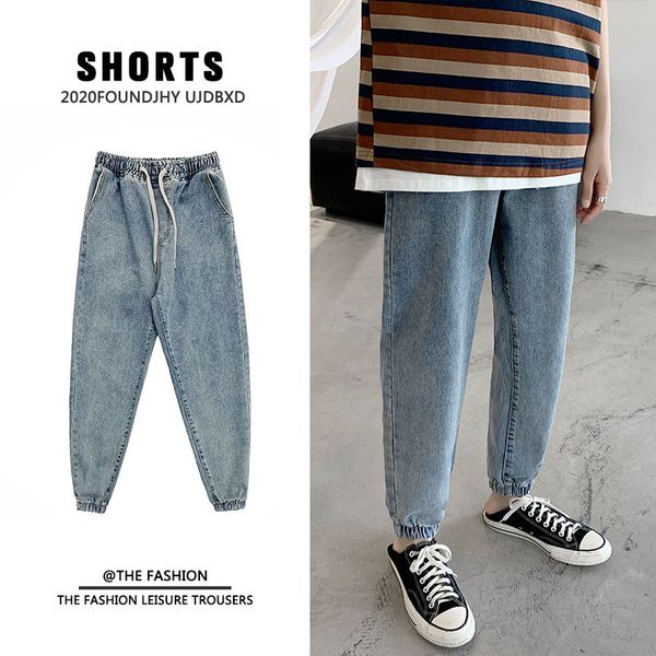 men's jeans drawstring fashion washed retro casual harem pants men streetwear loose hip-hop denim trousers mens -3xl, Blue
men's jeans drawstring fashion washed retro casual harem pants men streetwear loose hip-hop denim trousers mens -3xl, Blue