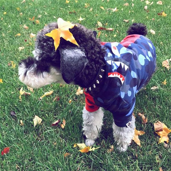 dog clothes tide brand camouflage shark printing pet hoodie cotton plus velvet keep warm hip hop dog jacket with hat new style
dog clothes tide brand camouflage shark printing pet hoodie cotton plus velvet keep warm hip hop dog jacket with hat new style