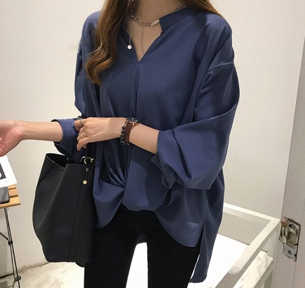 large size women's fat mm women's 2019 autumn new simple temperament long sleeve loose shirt base shirt, White
large size women's fat mm women's 2019 autumn new simple temperament long sleeve loose shirt base shirt, White