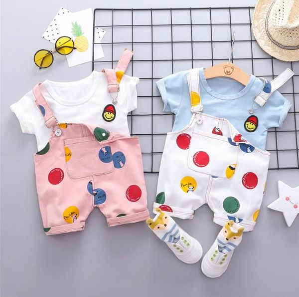 kids designer clothing sets boys girls fashion tshirts + overalls two pieces set children casual summer printed cute clothing suits, White
kids designer clothing sets boys girls fashion tshirts + overalls two pieces set children casual summer printed cute clothing suits, White