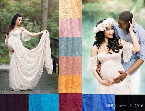 maxi pregnancy maternity dress for p shoot drop shoulder long lace a-line pregnant wedding party gown flying sleeves with chapel train, Black
maxi pregnancy maternity dress for p shoot drop shoulder long lace a-line pregnant wedding party gown flying sleeves with chapel train, Black
