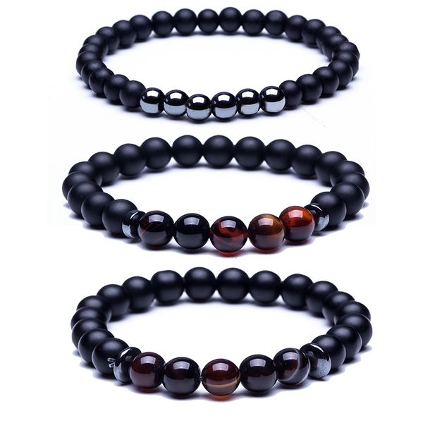fashion charm black natural stone men's bracelets colorful lucky onyx matte stone lava bracelets for men & women wholesale
fashion charm black natural stone men's bracelets colorful lucky onyx matte stone lava bracelets for men & women wholesale