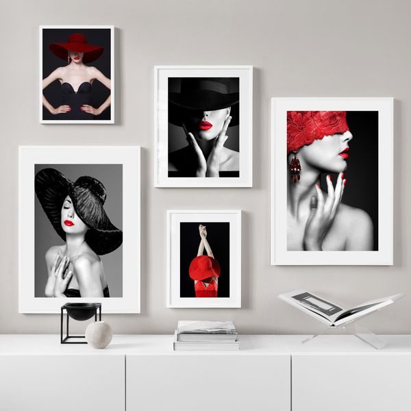 red hat sexy model девушка wall art холст картина черный белый скандинавские плакаты и печать стена картины для гостиной стены deco
red hat sexy model девушка wall art холст картина черный белый скандинавские плакаты и печать стена картины для гостиной стены deco