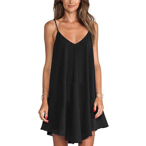 women chiffon dresses summer spaghetti strap v-neck sundress blue black female loose mini dress oversize 6xl, Black;gray
women chiffon dresses summer spaghetti strap v-neck sundress blue black female loose mini dress oversize 6xl, Black;gray