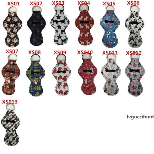 13 colors christmas pattern printing chapstick holder girl lipstick holder keychain for party favors christmas gift
13 colors christmas pattern printing chapstick holder girl lipstick holder keychain for party favors christmas gift