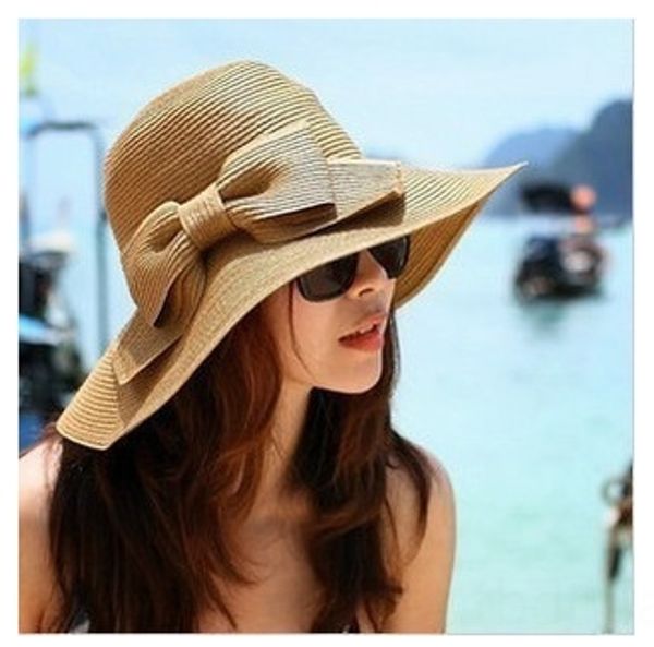 korean style sunscreen straw foldable beach sun double bow sun hat female summer straw hat, Blue;gray
korean style sunscreen straw foldable beach sun double bow sun hat female summer straw hat, Blue;gray
