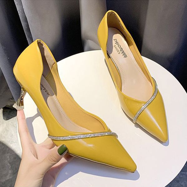 dress shoes fashion elegant office ladies women pumps pointed toe brand thin heel 6cm yx2501, Black
dress shoes fashion elegant office ladies women pumps pointed toe brand thin heel 6cm yx2501, Black
