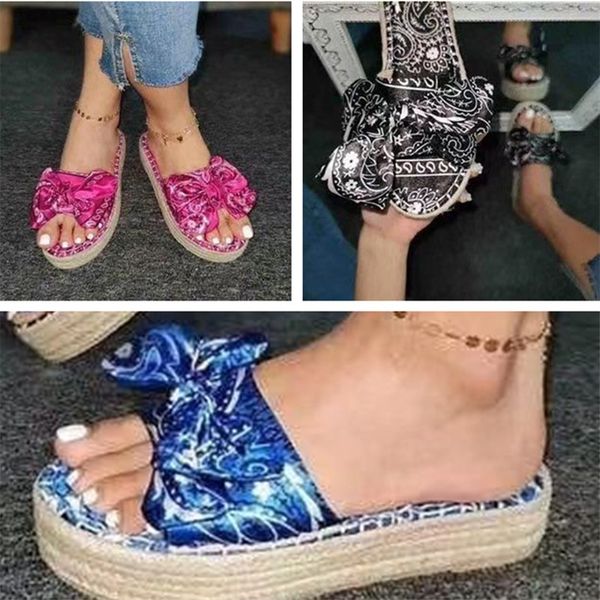 slippers summer plus size women's fashion wild bowknot thick bottom outdoor beach flats shoes for ladies, Black
slippers summer plus size women's fashion wild bowknot thick bottom outdoor beach flats shoes for ladies, Black