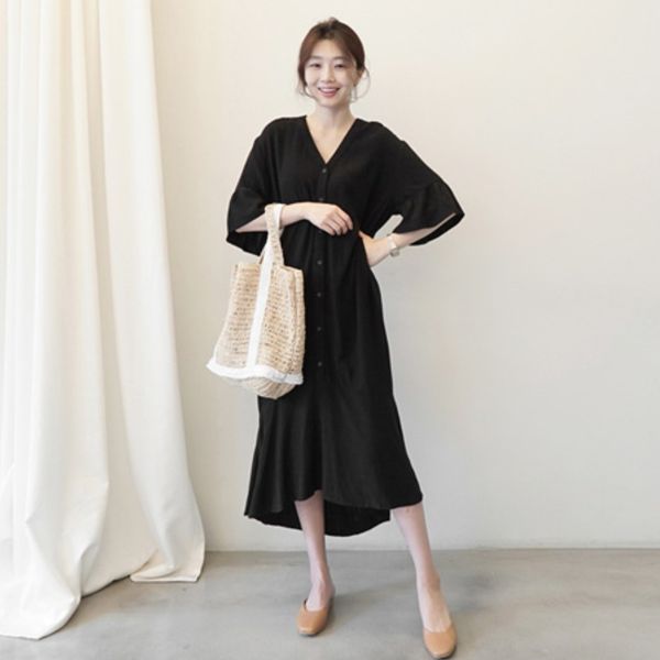 prxfy korean style women's new loose large shirt dress size medium sleeve v-neck cotton and linen dress summer literary long linen shir, Black;gray
prxfy korean style women's new loose large shirt dress size medium sleeve v-neck cotton and linen dress summer literary long linen shir, Black;gray