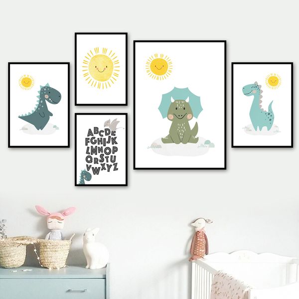 cartoon dinosaur stegosaurus 26 letters wall art canvas painting nordic posters and prints wall pictures for kids room decor
cartoon dinosaur stegosaurus 26 letters wall art canvas painting nordic posters and prints wall pictures for kids room decor