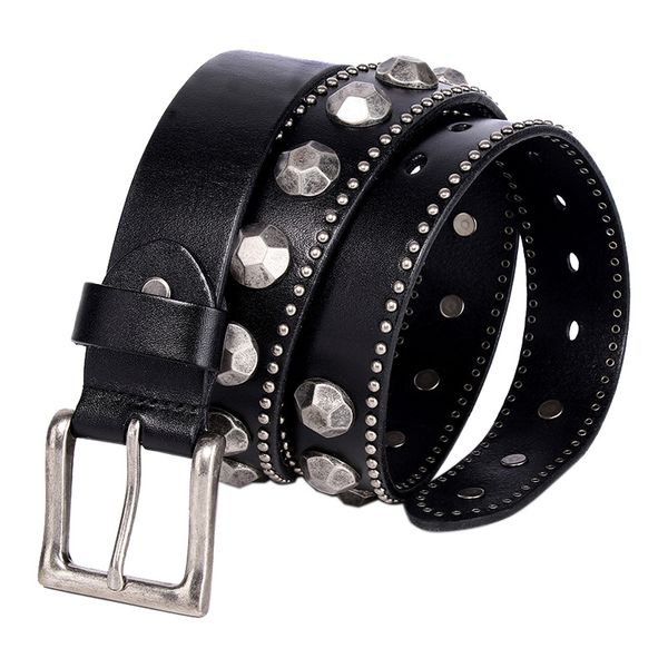 vintage embossing stamp genuine cowhide belts punk nightclub rock hip hop men rivet belt, Black;brown
vintage embossing stamp genuine cowhide belts punk nightclub rock hip hop men rivet belt, Black;brown