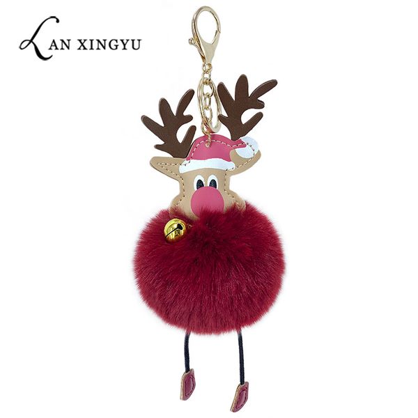 pu artificial leather christmas elk bells fur ball key ring pendant imitation wool bag car ornaments christmas gifts, Silver
pu artificial leather christmas elk bells fur ball key ring pendant imitation wool bag car ornaments christmas gifts, Silver
