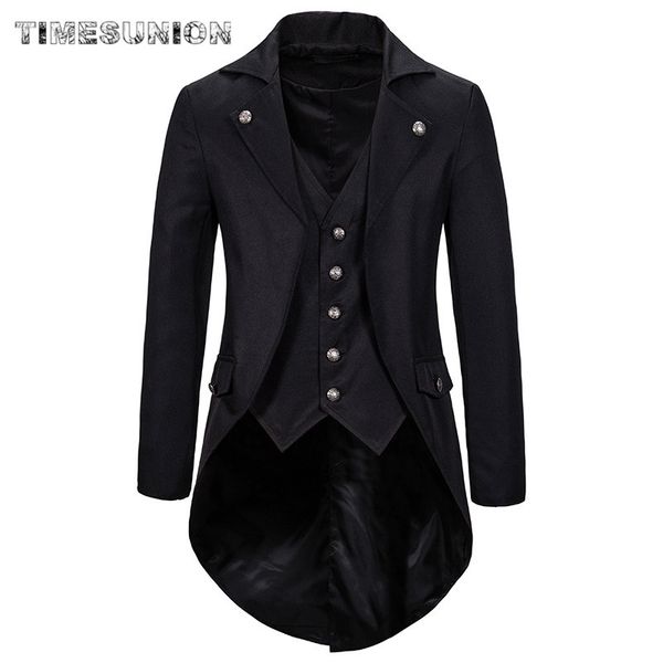 gothic men's coat tailcoat jacket frock coat uniform costume praty outwear fashion long men 2020 overcoat uniform for men, White;black
gothic men's coat tailcoat jacket frock coat uniform costume praty outwear fashion long men 2020 overcoat uniform for men, White;black