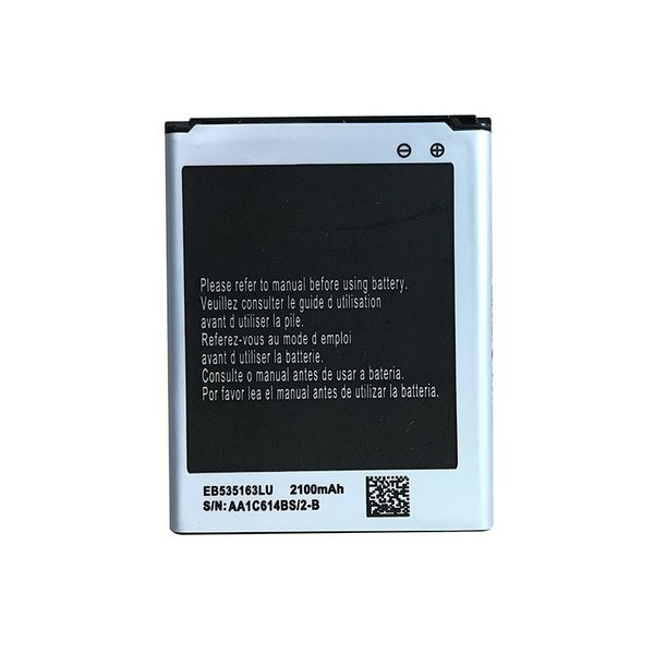 3.8v 2100mah lithium ion polymer mobile phone replaceable battery eb535163lu for galaxy grand duos i9082 i9080 i879 i9118
3.8v 2100mah lithium ion polymer mobile phone replaceable battery eb535163lu for galaxy grand duos i9082 i9080 i879 i9118