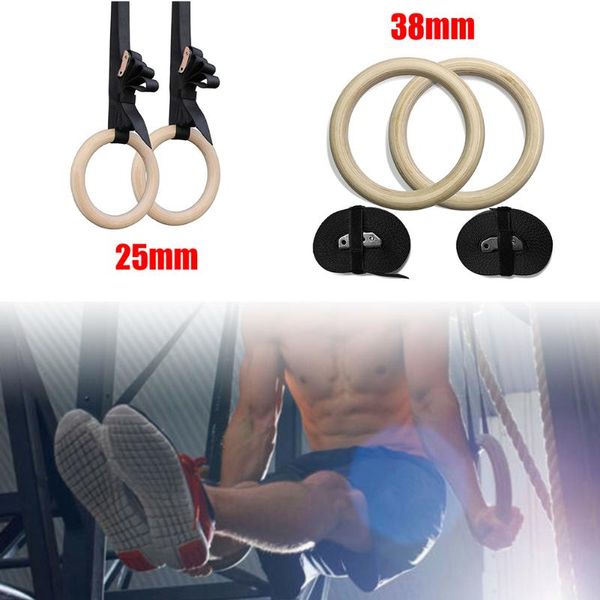 procircle wood gymnastic rings strength training pull up rings durable gym home fitness crossfit strength training equipment
procircle wood gymnastic rings strength training pull up rings durable gym home fitness crossfit strength training equipment