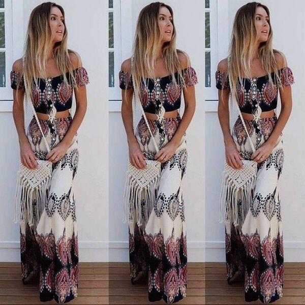 boho print summer women strapless two piece set slash neck short sleeve crop &long skirts beach maxi skirts suit, Gray
boho print summer women strapless two piece set slash neck short sleeve crop &long skirts beach maxi skirts suit, Gray