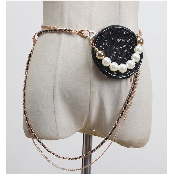 pearl small round bag chain woman belt cummerbund shoulder messenger bag 2020 fashion accessary, Black;brown
pearl small round bag chain woman belt cummerbund shoulder messenger bag 2020 fashion accessary, Black;brown