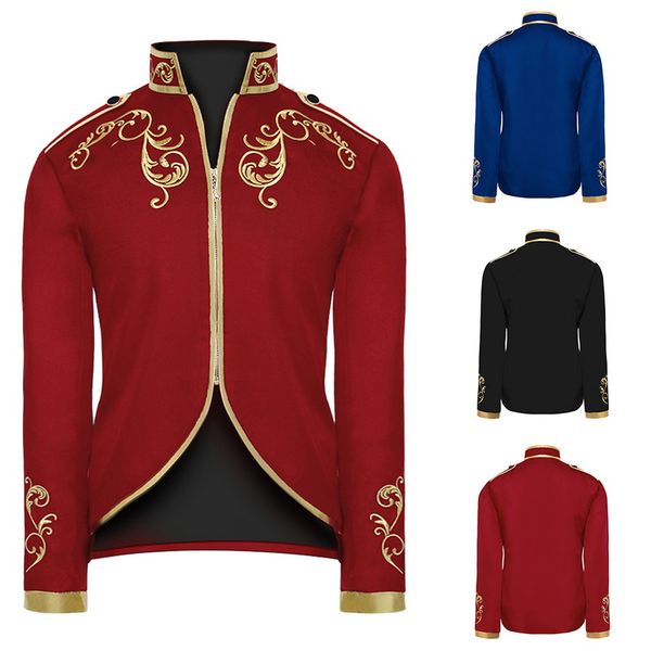 british style fashion black velvet gold embroidery blazer wedding groom slim fit suit jacket singers coat, White;black
british style fashion black velvet gold embroidery blazer wedding groom slim fit suit jacket singers coat, White;black