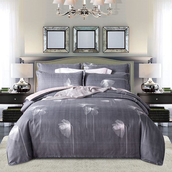 bedding sets simple gray set quilt cover pillowcase duvet king double single full size bed linens home textile
bedding sets simple gray set quilt cover pillowcase duvet king double single full size bed linens home textile