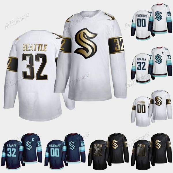 golden edtion jersey seattle kraken 32th new team custom home road jersey double stitched any nunber any name ice hockey jersey, Black;red
golden edtion jersey seattle kraken 32th new team custom home road jersey double stitched any nunber any name ice hockey jersey, Black;red