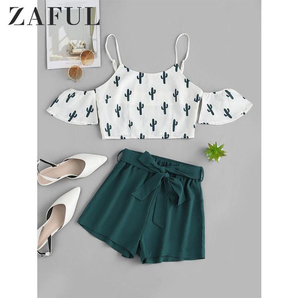 zaful cactus print open shoulder and shorts set short sleeves high waist women casual two pieces set streetwear 2019 t200325, White
zaful cactus print open shoulder and shorts set short sleeves high waist women casual two pieces set streetwear 2019 t200325, White