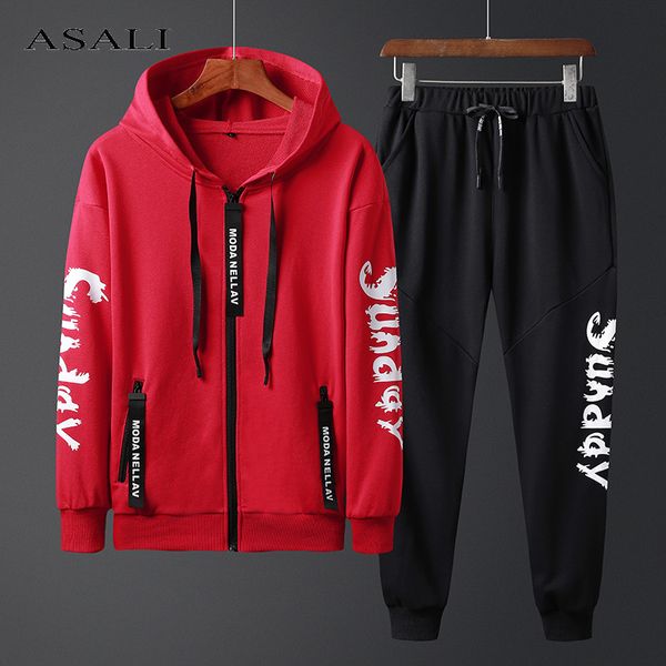 men letter print tracksuits 2pcs sets mens autumn hoodies sweatshirt + pants track suit sportswear male casual pullover clothing, Gray
men letter print tracksuits 2pcs sets mens autumn hoodies sweatshirt + pants track suit sportswear male casual pullover clothing, Gray