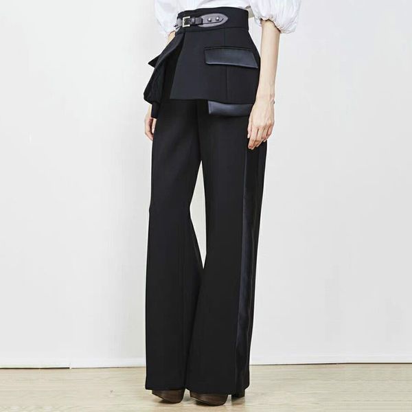 women's pants & capris deat 2021 autumn winter high waist side striped buckle split joint wide leg loose women trousers fashion tide jr, Black;white
women's pants & capris deat 2021 autumn winter high waist side striped buckle split joint wide leg loose women trousers fashion tide jr, Black;white