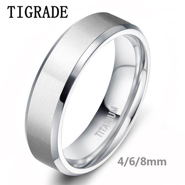 tigrade 8/6/4mm silver color men's titanium ring brushed man wedding band engagement rings male jewelry couple anel feminino, Golden;silver
tigrade 8/6/4mm silver color men's titanium ring brushed man wedding band engagement rings male jewelry couple anel feminino, Golden;silver
