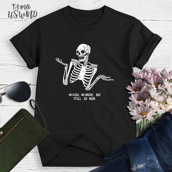 no flesh no brain but still in pain t shirt women aesthetic graphic fashion gothic camisetas tee tshirt drop shipping, White
no flesh no brain but still in pain t shirt women aesthetic graphic fashion gothic camisetas tee tshirt drop shipping, White