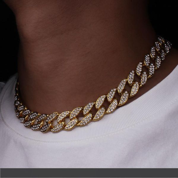 karopel iced out bling rhinestone golden finish miami cuban link chain necklace men's hip hop necklace jewelry 16,18, 20,24 inch, Silver
karopel iced out bling rhinestone golden finish miami cuban link chain necklace men's hip hop necklace jewelry 16,18, 20,24 inch, Silver