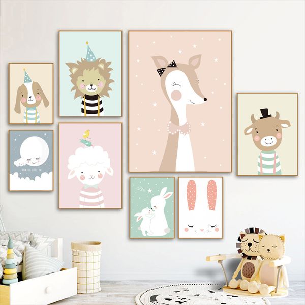 rabbit cow lion giraffe cat nordic posters and prints wall art print canvas painting nursery animal wall pictures baby kids room
rabbit cow lion giraffe cat nordic posters and prints wall art print canvas painting nursery animal wall pictures baby kids room