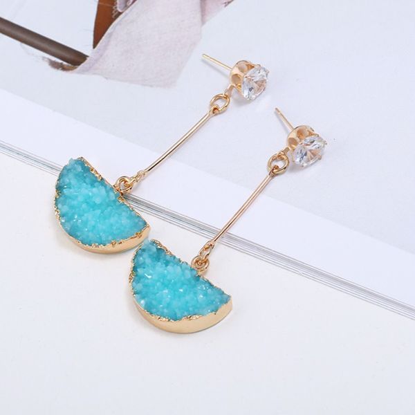10 pairs gold plated half moon crystal dyed many colors stud earrings for women ethnic style jewelry, Golden;silver
10 pairs gold plated half moon crystal dyed many colors stud earrings for women ethnic style jewelry, Golden;silver