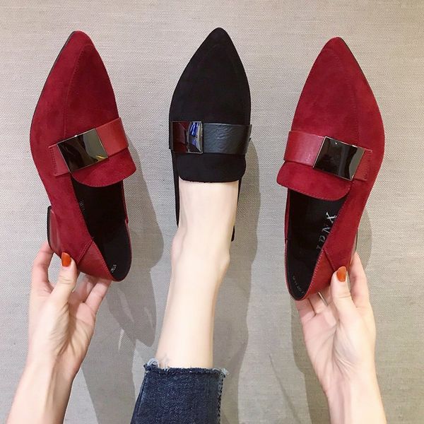 spring autumn women oxford shoes pointed toe boat shoes female low heels dress buckle metal office work woman 8259n, Black
spring autumn women oxford shoes pointed toe boat shoes female low heels dress buckle metal office work woman 8259n, Black