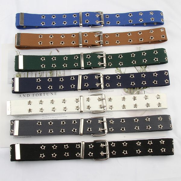designer harajuku wide belt canvas web double grommet hole buckle belt female male black white waist strap belts for women men, Black;brown
designer harajuku wide belt canvas web double grommet hole buckle belt female male black white waist strap belts for women men, Black;brown